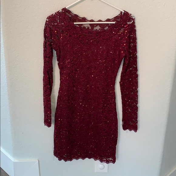 Sequin Hearts Dresses & Skirts - 💗💗Like new Wine colored cocktail dress💗💗